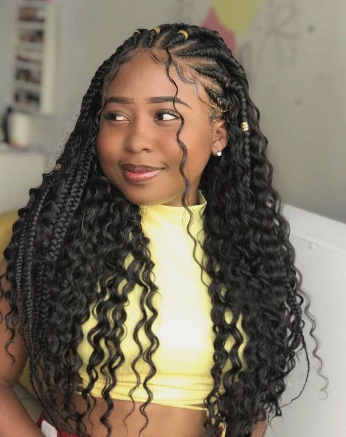 knotless braids femininas