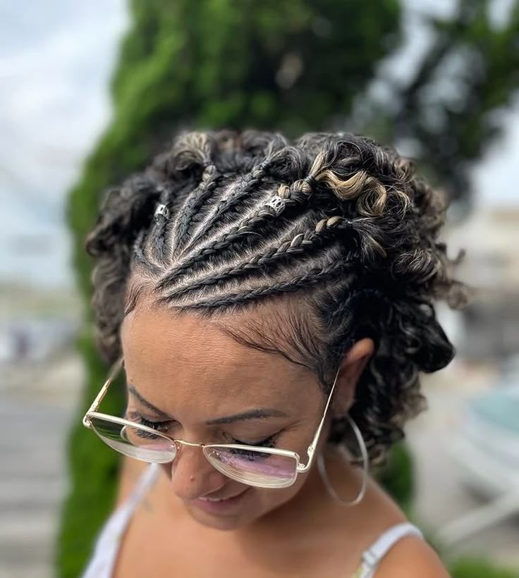 penteados com trança cabelo curto