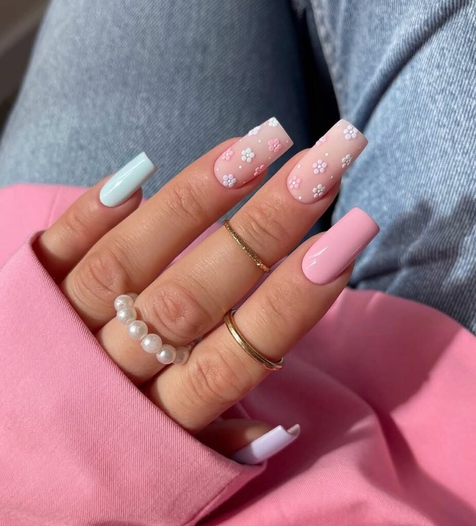 unha decorada delicada unhas curtas
