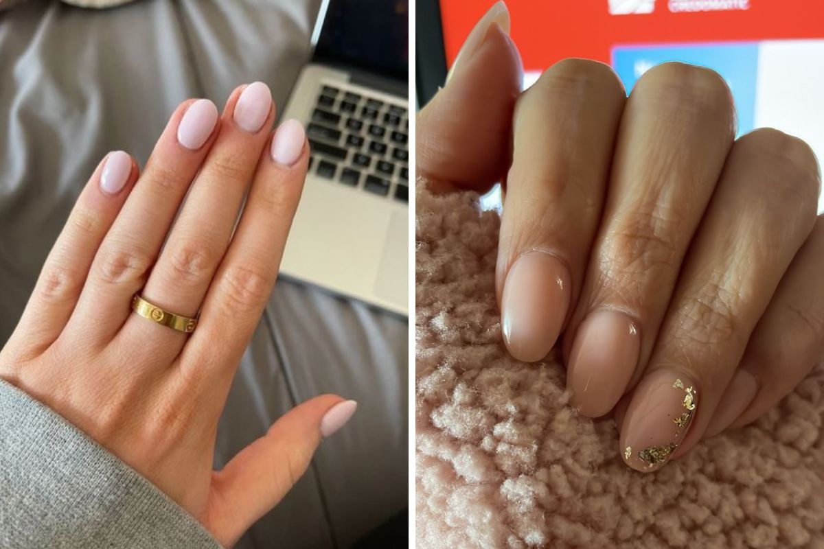 formato almond unhas curtas