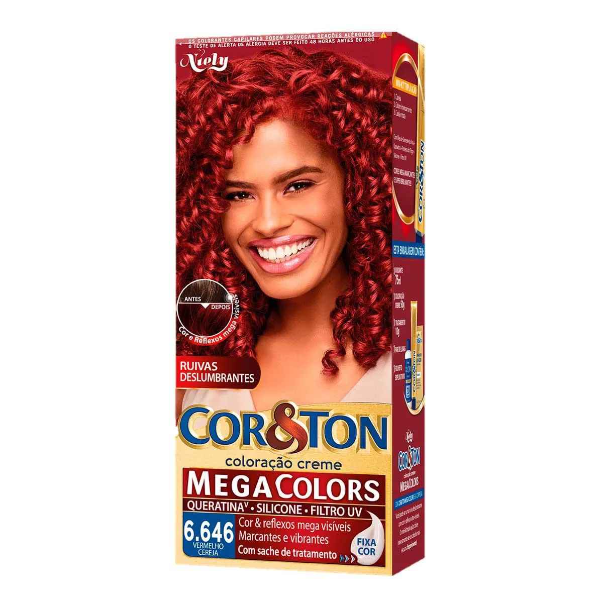vermelho cereja cabelo