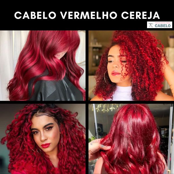 cabelo vermelho vibrante