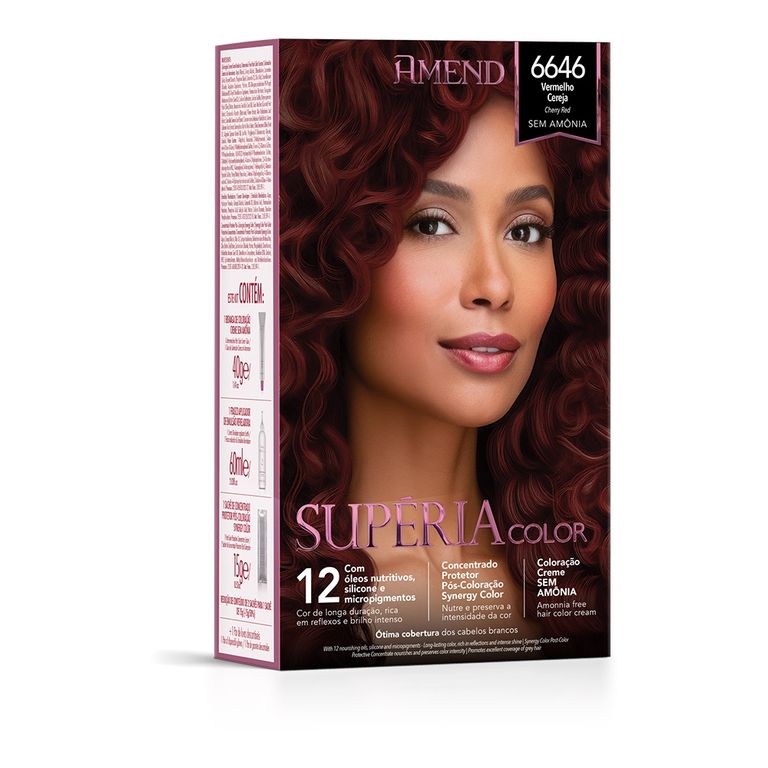 cabelo vermelho escuro