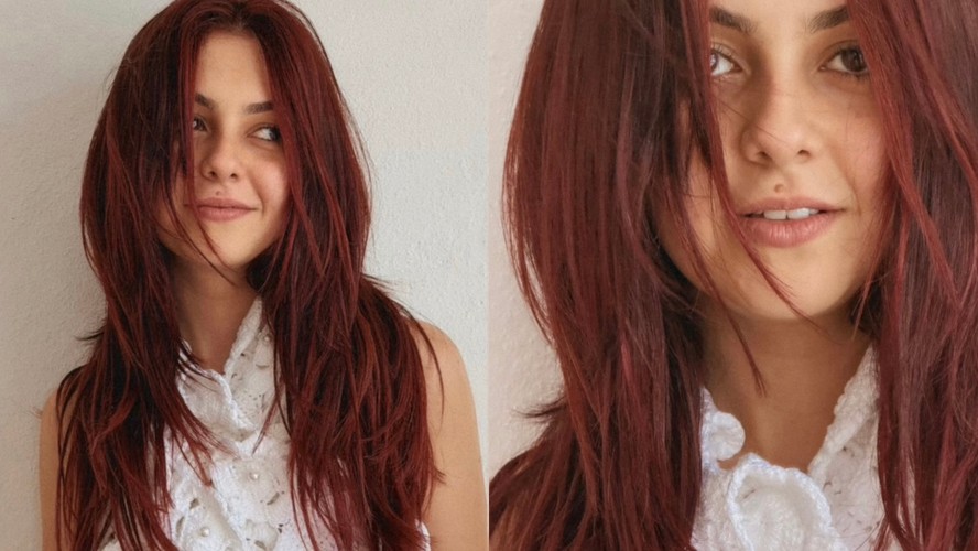 maquiagem vermelho cereja