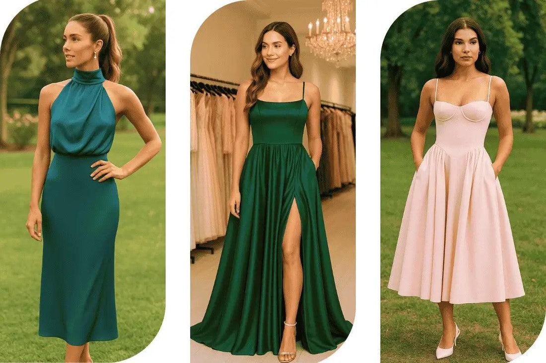 vestido simples chique