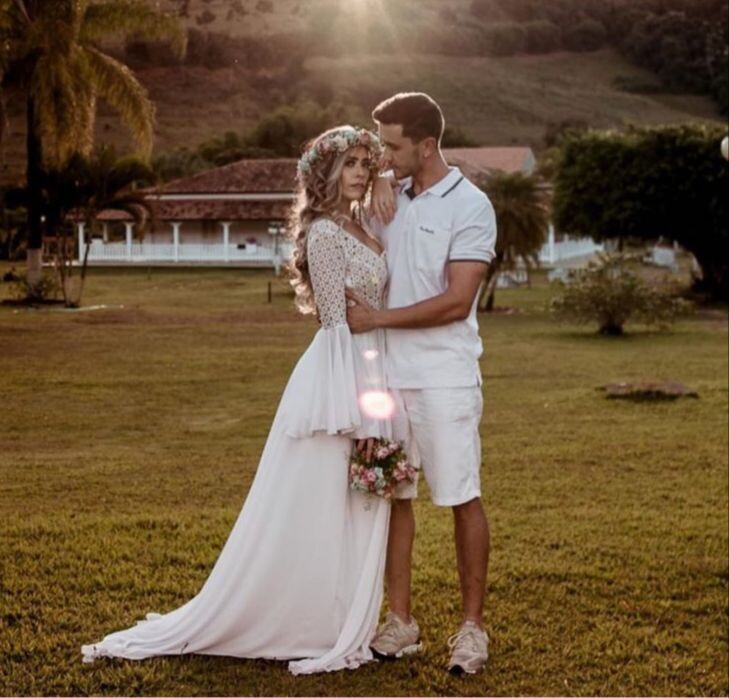 vestido de noiva para fotos pré-casamento